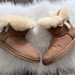 UGG Tan Shearling Boots